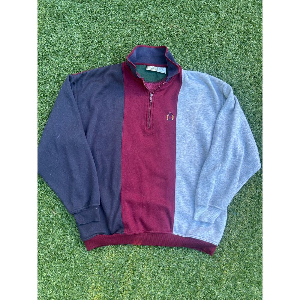Vintage Bugle Boy Company BBC Sport Quarter-Zip Pullover